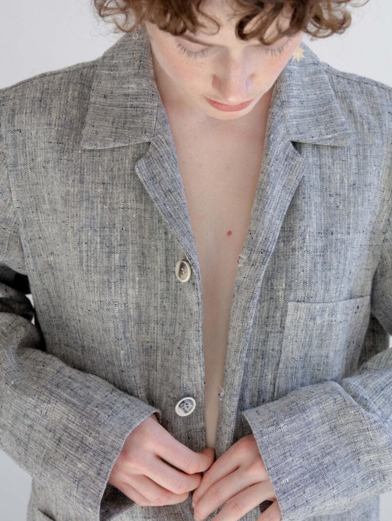 Night & Day Jacket Indigo-Ecru-W